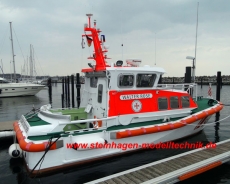 9,5 m Seenotrettungsboot der DGzRS GFK Rumpf und Deck