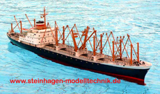 GFK Rumpf MS HAMMONIA Frachtschiff - 1:100