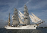GFK Rumpf für das Segelschulschiff GORCH FOCK - 1:50 163 cm