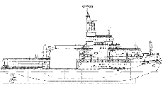 GFK Rumpf NEUWERK Mehrzweckschiff Tonnenleger & Küstenwache - 1:50 157 cm